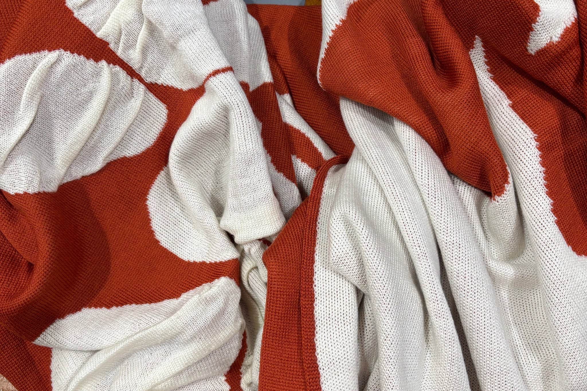 Stephanie Throw Burnt Orange/Magnolia
