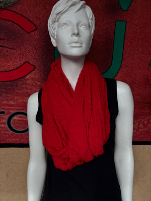 Billie Infinity Scarf Red