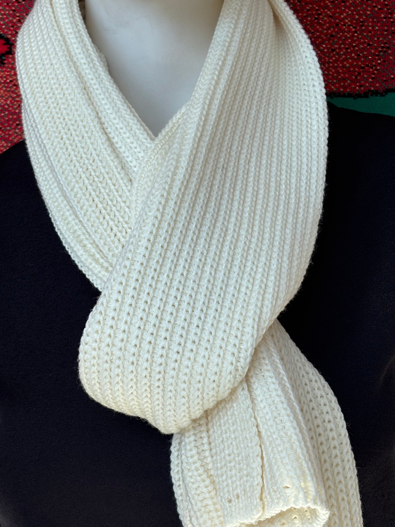 Chunky Knit Wool Scarf
