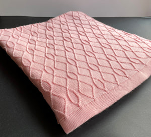Aimee Baby Blanket Baby Pink