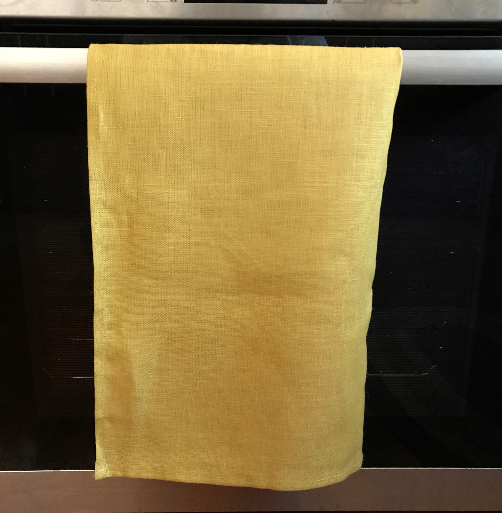 Linen Tea Towel in Mustard