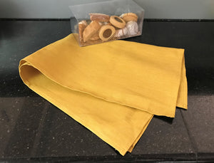 Linen Tea Towel in Mustard